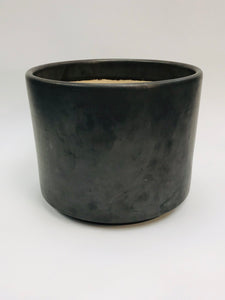 Mid Century Cylinder Black 14"