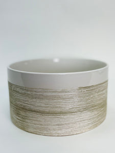 White Textured Ceramic 8.5”