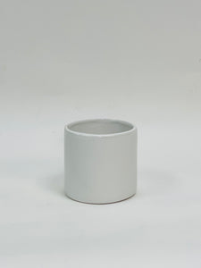 smooth cylinder glossy white 4"